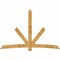 Ekena Millwork Alberta Rough Sawn Timber Gable Bracket, Western Red Cedar, 108"W x 72"H x 4"D x 6"F, 16/12 Pitch GBW108X72X0406ALB00RWR - alternate 1
